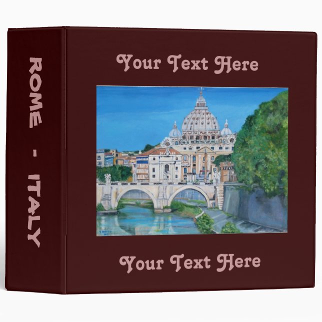 Rome, Italy - Travel Binder (Front/Spine)