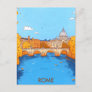 Rome Italy Travel Postcard