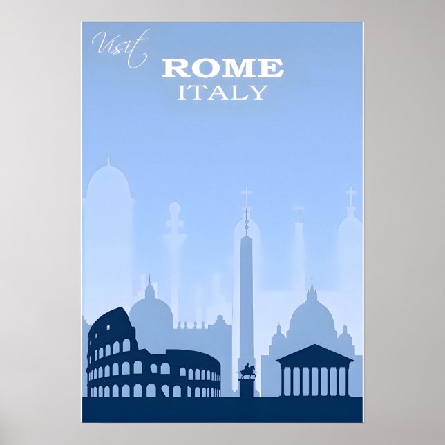 Rome-Italy Travel Poster (Front)