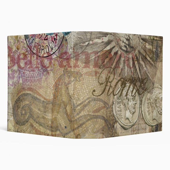 Rome Italy Travel Vacation Holiday City 3 Ring Binder (Background)
