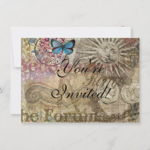 Rome Italy Travel Vacation Holiday City Invitation