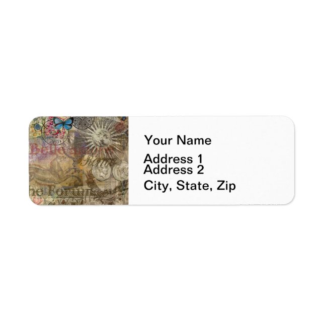Rome Italy Travel Vacation Holiday City Label (Front)