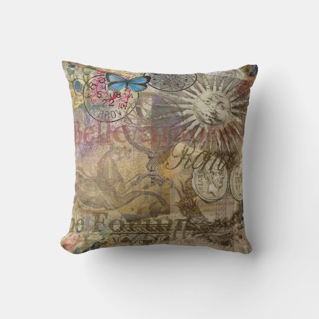 Rome Italy Travel Vacation Holiday City Throw Pillow (Front)
