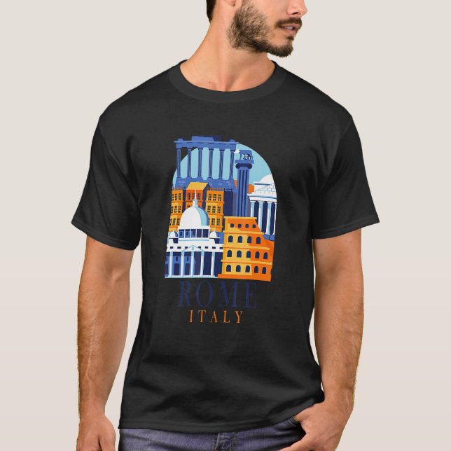 Rome Italy Traveling Italian Italy Travel Colosseu T-Shirt (Front)