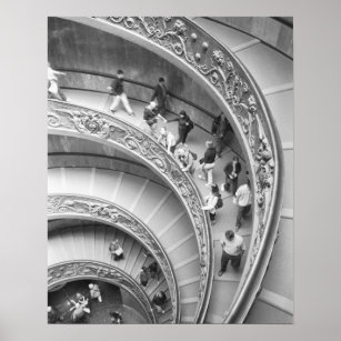 Rome Italy, Vatican Staircase 3 Poster