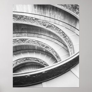 Rome Italy, Vatican Staircase Poster
