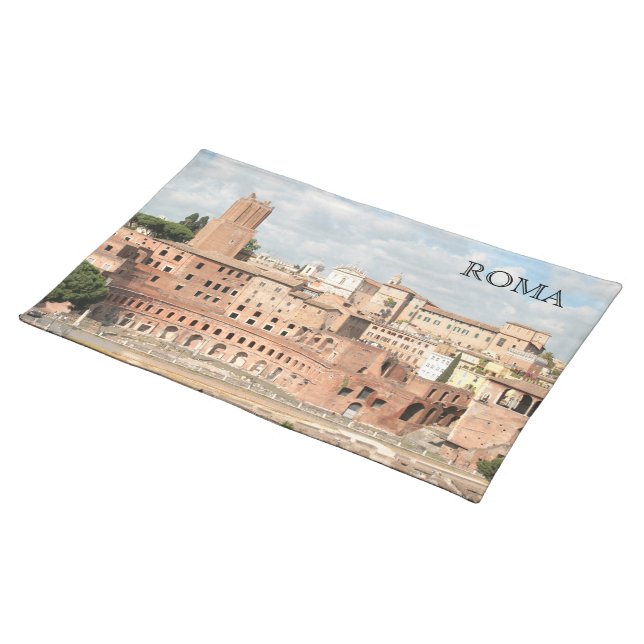 Rome, Italy - View of the Trajan's Market Placemat (On Table)