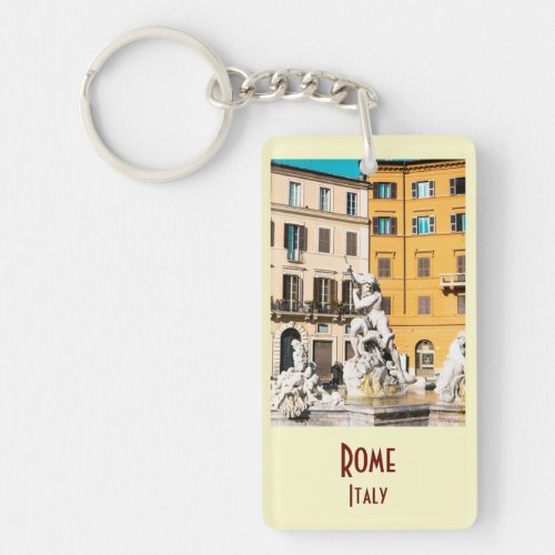 Rome Italy Vintage Keychain