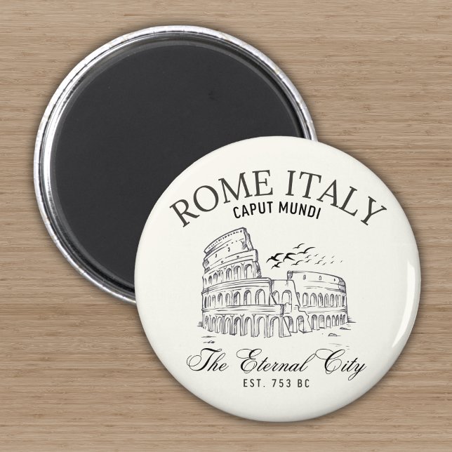 Rome Italy Vintage Landscape Roman Colosseum Magnet (Creator Uploaded)
