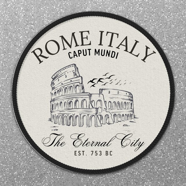 Rome Italy Vintage Landscape Roman Colosseum Patch (Creator Uploaded)