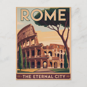 Rome Italy vintage Postcard