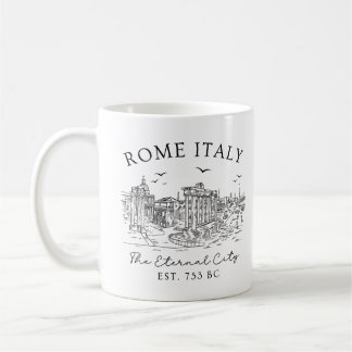 Rome Italy Vintage – Temple Ruins Coffee Mug