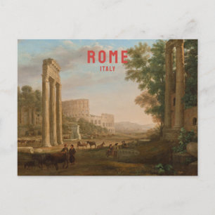 Rome Italy Vintage Travel Coliseum Renaissance Postcard