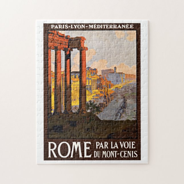 Rome Italy Vintage Travel Jigsaw Puzzle (Vertical)