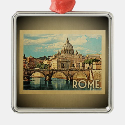 Rome Italy Vintage Travel Ornament
