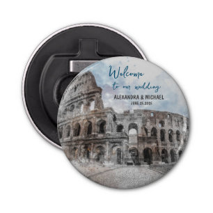 Rome Italy Watercolor Bottle Opener – Travel