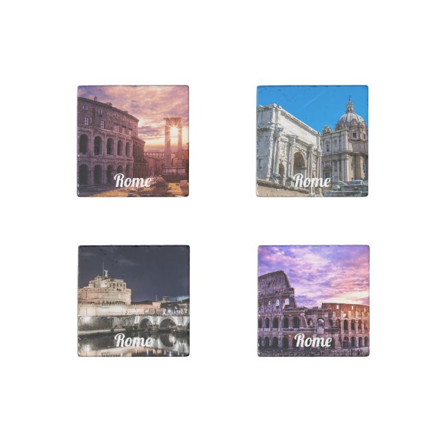Rome landscapes stone magnet (Front)