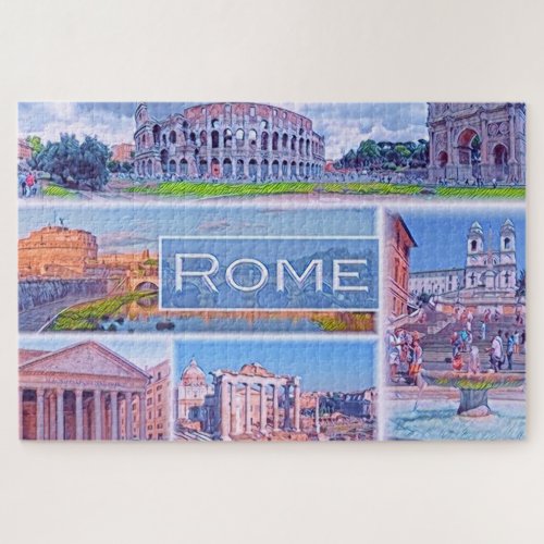  ROME Lazio Italy Europe Rom Roma  Jigsaw Puzzle
