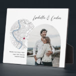 Rome Map Wedding Engagement Photo Gift Plaque<br><div class="desc">Turn your engagement or wedding location and cherished photo into a personalized piece of art! This custom map design makes a perfect Engagement or Wedding keepsake gift! Customize this design with your photo, location & details, and move the heart to your location within Rome (can even change the heart color)!...</div>