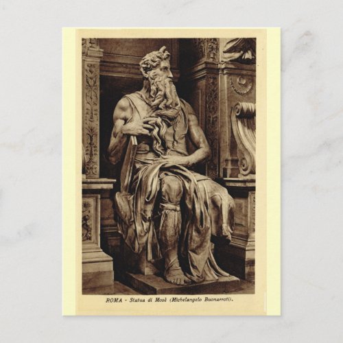 Rome Moses by Michelangelo Postcard