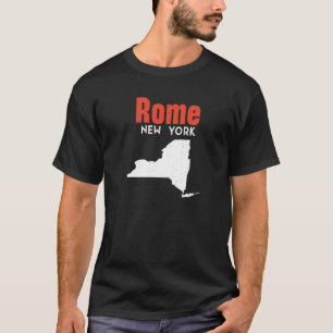 Rome New York Usa State America Travel New Yorker T-Shirt