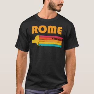 Rome New York Vintage Distressed Souvenir T-Shirt