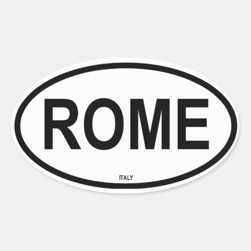 ROME OVAL STICKER