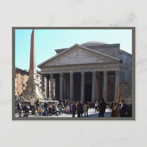 Rome Pantheon Postcard