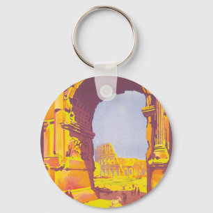 Rome par le train deluxe keychain