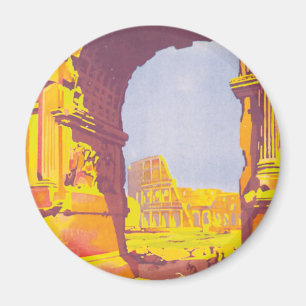 Rome par le train deluxe magnet