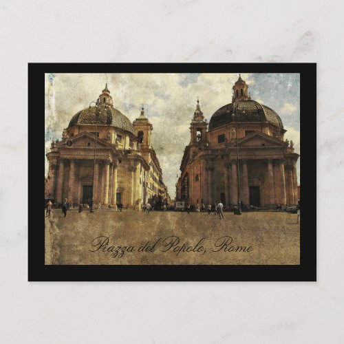 Rome Piazza del Popolo Postcard