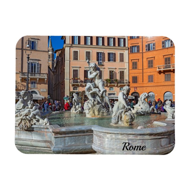 Rome Piazza Navona Magnet (Horizontal)