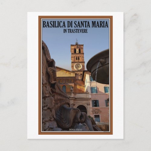 Rome _ Santa Maria in Trastevere Postcard