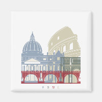 Rome skyline poster