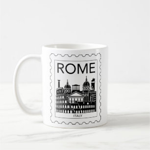 Rome Souvenir Italy Postage Stamp Coffee Mug