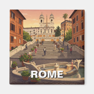 Rome Spanish Steps Italy Travel Magnet