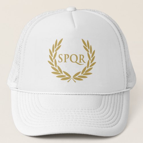 Rome SPQR Roman Senate Seal Trucker Hat