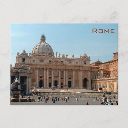 Rome _ St Peters Basilica Postcard