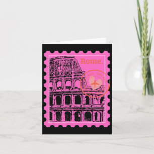 Rome Stamp Sticker Card