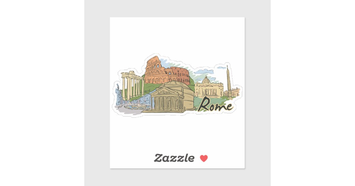 rome sticker | Zazzle