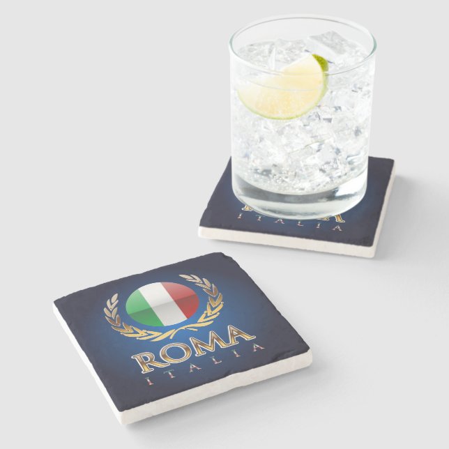 Rome Stone Coaster (Side)