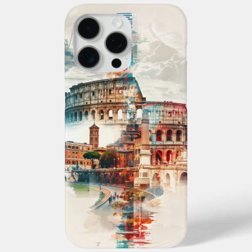 Rome Symphony Colosseum  Trevi Fountain iPhone 15 Pro Max Case