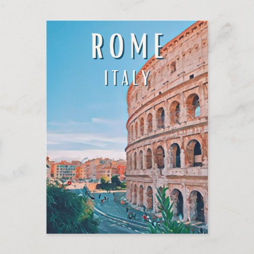 Rome the city of the Dolce Vita and the Italian c Postcard