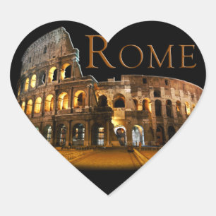 Rome: The Colosseum Heart Sticker