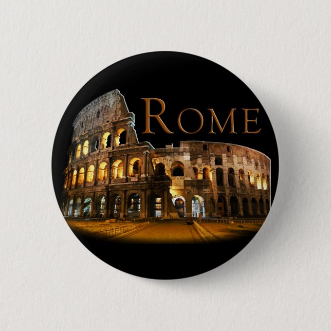 Rome: The Colosseum Pinback Button (Front)