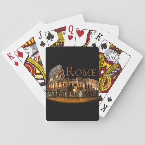 Rome The Colosseum Poker Cards