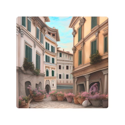 Rome the eternal city is a place where ancient h metal print