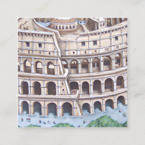 Rome the eternal city is a place where ancient h square business card