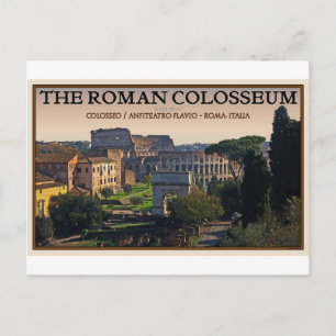 Rome - The Roman Forum and Colosseum Postcard