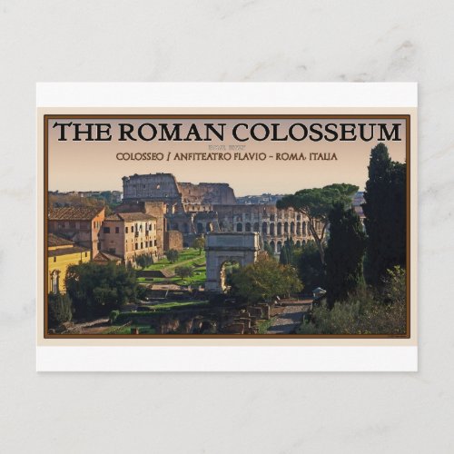 Rome _ The Roman Forum and Colosseum Postcard
